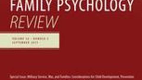 Clinical Child and Family Psychology Review cover