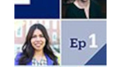 Podcast logo with guests' faces