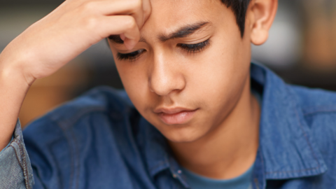 Boy thinking